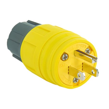 Nextgen Watertight Pin & Sleeve Plug, 15 A, 125V AC, Yellow NE570242